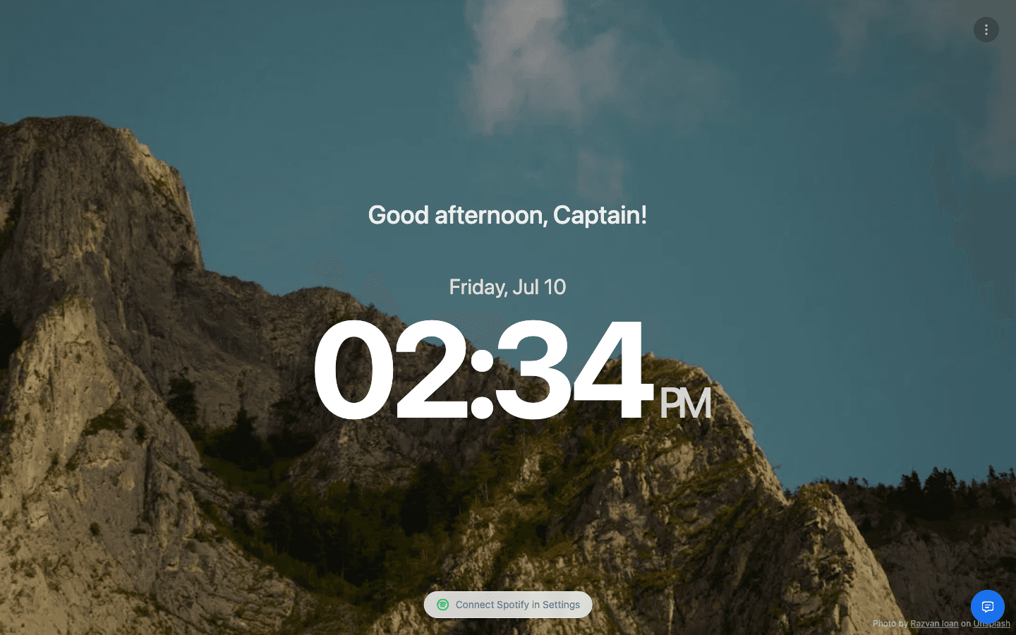 Day View in immersive mode
